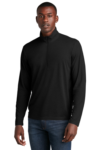 ST407-Sport-Tek Mens PosiCharge Tri-Blend Wicking 1/4-Zip Pullover